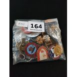 BAG OF ORANGE ORDER, UNIONIST AND OTHER BADGES AND MEDALS ETC