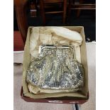 VINTAGE METAL MESH HANDBAG