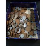 BOX OF OLD COINS