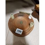 VINTAGE WOODEN FISHING REEL