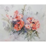 WATERCOLOUR - POPPIES - SANDRA MAZE