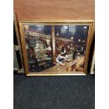 LARGE FRAMED PICTURE CROWN BAR BELFAST