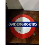 CAST IRON SIGN - UNDERGROUND