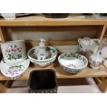 SHELF LOT OF AYNSLEY AND PORTMERRION