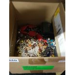 BOX OF COSTUME JEWELLERY