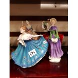 4 ROYAL DOULTON LADY FIGURINES