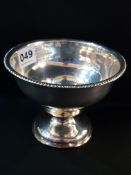 IRISH SILVER BOWL - DUBLIN 1909 CIRCA 118G