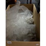 LARGE BOX OF GLASSWARE