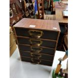 VINTAGE MINIATURE FILING DRAWERS