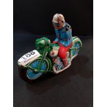 ANTIQUE TIN PLATE MOTORBIKE