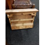 SMALL PINE WALL DRESSER