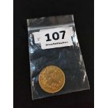 RARE GOLD 100 KURUSH (TURKEY) 7.2G EXCELLENT CONDITION