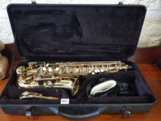 CASED SAXOPHONE