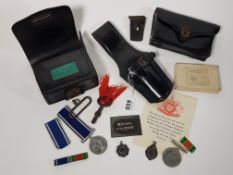 COLLECTION OF POLICE ITEMS BELONGING TO CONSTABLE MICHAEL BROCK 2087 TO INCLUDE LATE ROYAL IRISH