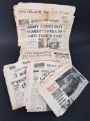 LARGE QUANTITY OF NORTHERN IRELAND TROUBLES NEWSPAPERS FROM THE 1970'S ALL OF WHICH HAVE BRITISH