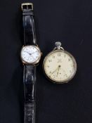 LIMIT NO.2 FOR J GREAVES OPEN FACED POCKET WATCH & GENTS ROAMER ROLLED GOLD WRIST WATCH