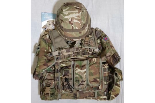 BRITISH ARMY AFGHANISTAN ISSUE MTP OSPREY FULL BODY ARMOUR WITH POUCHES, FILLER, 2 BALLISTIC