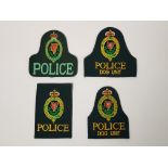 4 ROYAL ULSTER CONSTABULARY PATCHES