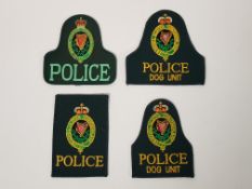 4 ROYAL ULSTER CONSTABULARY PATCHES