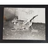 NORTHERN IRELAND TROUBLES PHOTOGRAPH - BRITISH ARMY EOD BOMB DISPOSAL ROBOT DESTRYED LATE 1970'S