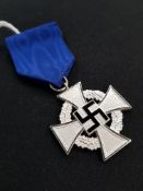 THIRD REICH 25 YEAR CASED SERVICE CROSS - MINT CONDITION