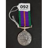 ACCUMULTAED SERVICE MEDAL NAME HAS BEEN RUBBED OUT