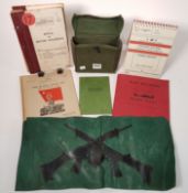 LOT OF BRITISH ARMY MANUALS, LEAFLETS AND RARE 58 PATTERN POUCH