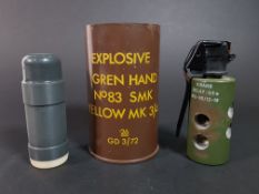 INERT FLASHBANG GRENADE, BATON ROUND AND GRENADE CASE