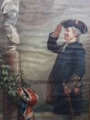 ANTIQUE FRAMED MILITARY PRINT