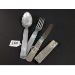 SET OF WW2 THIRD REICH FIELD CUTLERY