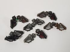 6 PAIRS OF ROYAL IRISH CONSTABULARY COLLAR DOGS/BADGES