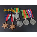 6 WW2 BRITISH ARMY MEDALS