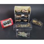 7 UNOPENED GOOD QUALITY MODEL VEHICLES INCLUDING CORGI MK IV TANK