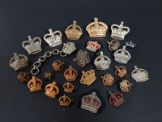 LARGE QUANTITY OF MOSTLY KINGS CROWN BADGES