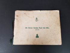 WORLD WAR 1 ROYAL IRISH RIFLE YCV BOOKLET TO CONTAIN PHOTOGRAPHIC PRINTS
