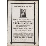 MICHAEL COLLINS DEATH CARD