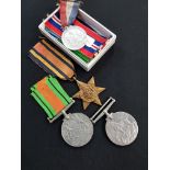 SET OF WORLD WAR 2 MEDALS & 1 OTHER TO CPL S.QUINN PLY/X 100985