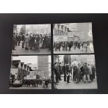 4 ORIGINAL PHOTOGRAPHS OF IRISH NATIONALIST CIVIL RIGHTS MARCH ON LOWER FALLS ROAD BELFAST