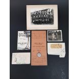 COLLECTION OF ROYAL AIR FORCE CORPORAL N WADE ITEMS TO INCLUDE SOLID SILVER WW2 FOOTBALL MEDAL