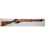 DEACTIVATED CANADIAN WW2 LEE ENFIELD NO.4 MK1 LONG BRANCH BOLT ACTION RIFLE DATED 1942 #17L5462