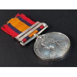 QUEEN SOUTH AFRICA MEDAL - 2 BAR CAPE COLONY AND WITTERBERGEN TO 2268 PTE D MCLEOD 2ND RL.HIGHLDRS