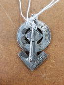 THIRD REICH HITLER YOUTH H.J PROFICIENCY BADGE IN SILVER WITH MAKERS MARK