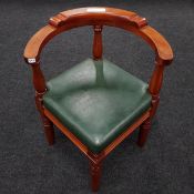 ANTIQUE CORNER CAPTAINS CHAIR FROM BELFAST CITY HALL