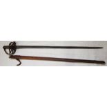 AN ORIGINAL OGLAIGH NA HEIREIANN SWORD, SCABBARD AND LEATHER HOLDER