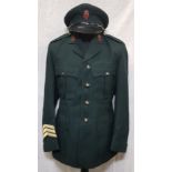 ROYAL ULSTER CONSTABULARY SERGEANTS TUNIC AND PEAKED CAP