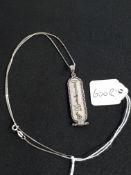 SILVER EGYPTIAN PENDANT ON SILVER CHAIN