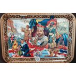 LARGE METAL WW1 GEORGE V TRAY