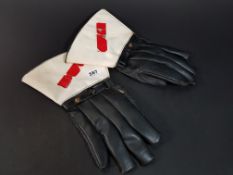 PAIR OF RUC GAUNTLETTE MOTORCYCLE GLOVES