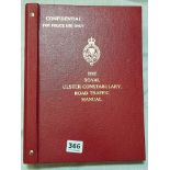 ROYAL ULSTER CONSTABULARY ROAD TRAFFIC MANUAL