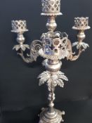 SILVER CANDELABRA. GERMAN/PRUSSIAN HEAVILY ORNATE & OPENWORK. LATE 18TH - EARLY 19TH CENTURY. 2044g